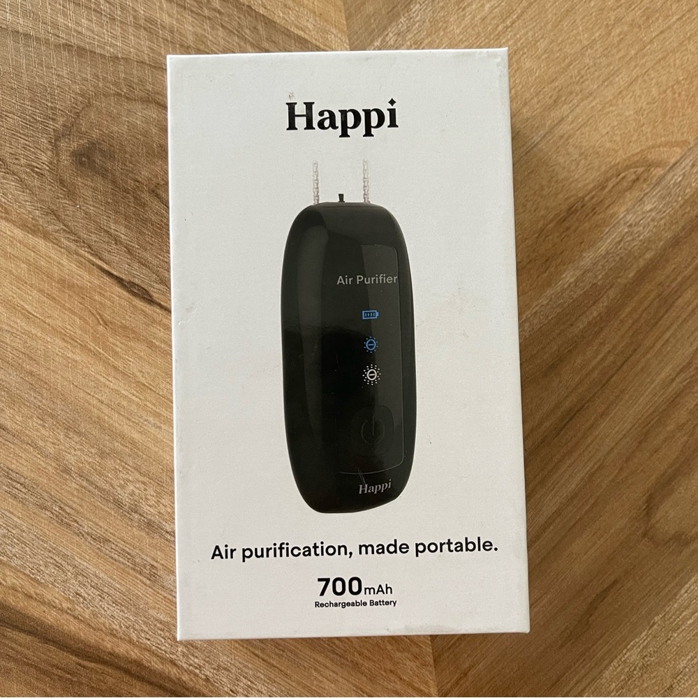 Happi Go Wearable Air Purifier Necklace new rechargeable ionizer
